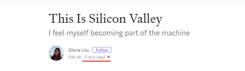 Estimated post reading time in post