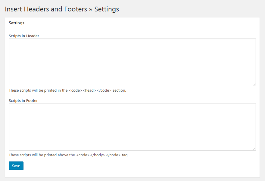 Add code to WordPress headers and footers