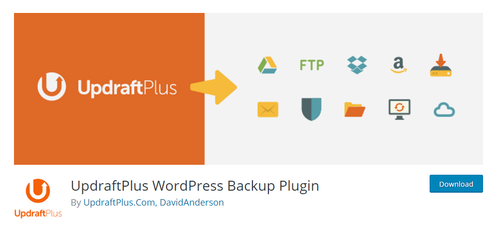 UpdraftPlus - the most trusted WordPress backup plugin in glode.