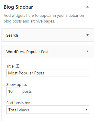 Offer a title for popular posts widget