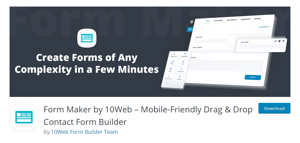 Form Maker by 10Web