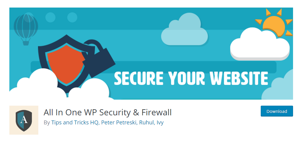 All In One WP Security & Firewall plugin