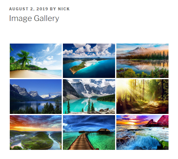 Create an image gallery with NextGen Gallery plugin