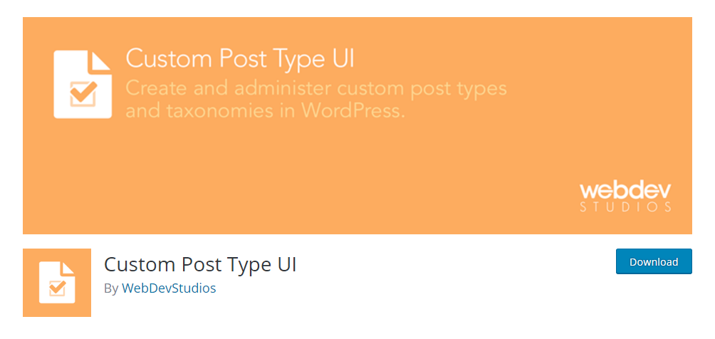 Custom post type UI