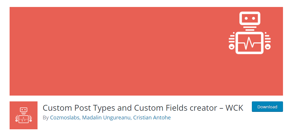 WCK - Custom post type plugin