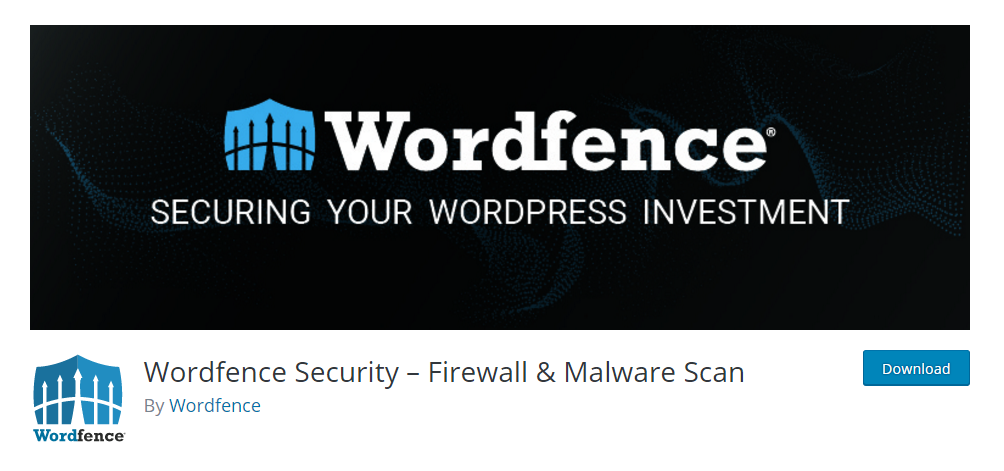 Wordfence security plugin