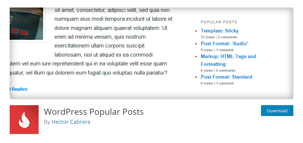 WordPress Popular Posts plugin