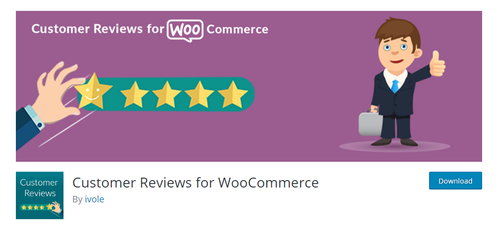 Customer Review for WooCommerce - WordPress review plugin