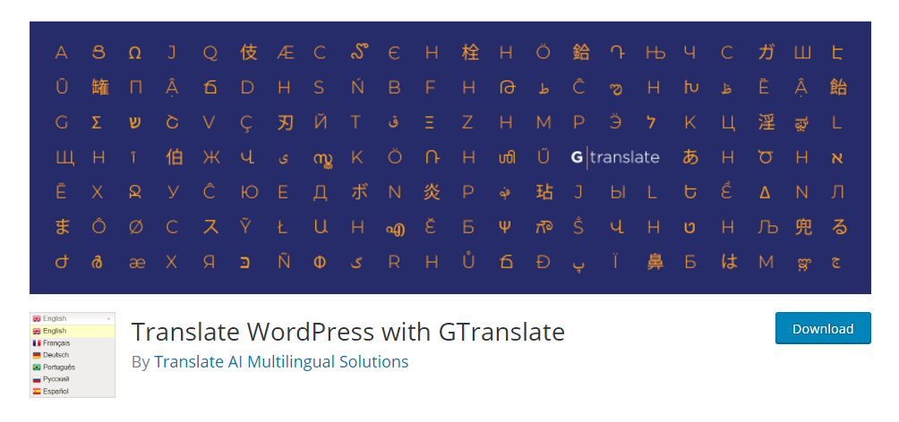 Translate WordPress with Gtranslate