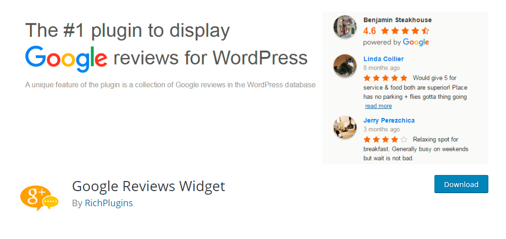 Google Reviews Widget - WordPress review plugin