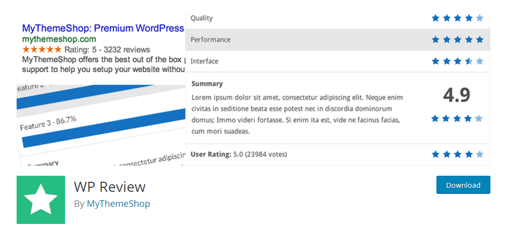 WP Review - WordPress review plugin