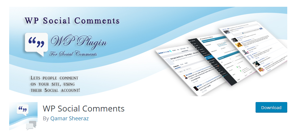 WP Social Comments - WordPress comment plugin