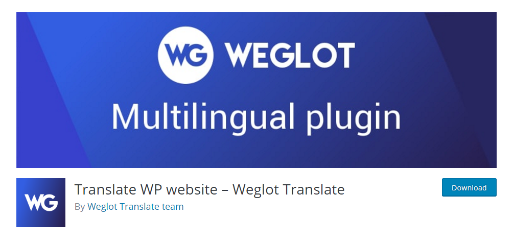 Weglot Translate - WordPress translation plugin