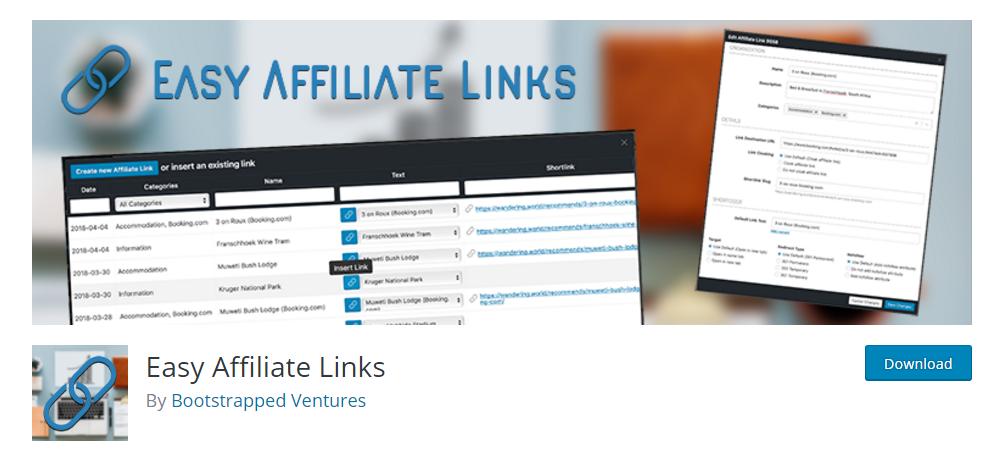 Esasy Affiliate Links - Affiliate link plugin 