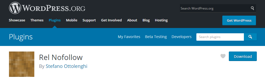 Rel Nofollow link plugin