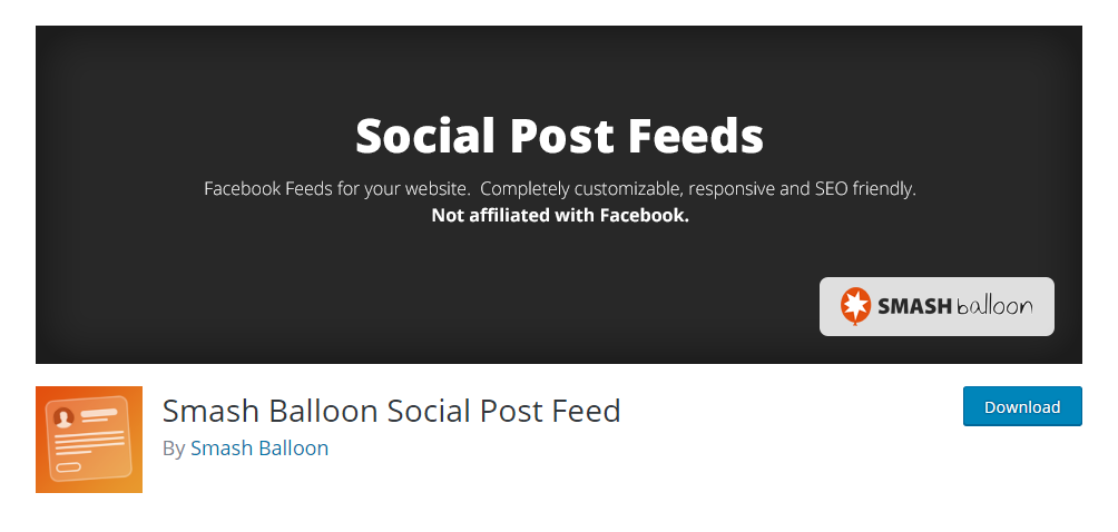 Smash Balloon Social Post Feed – Plugin de feeds sociais