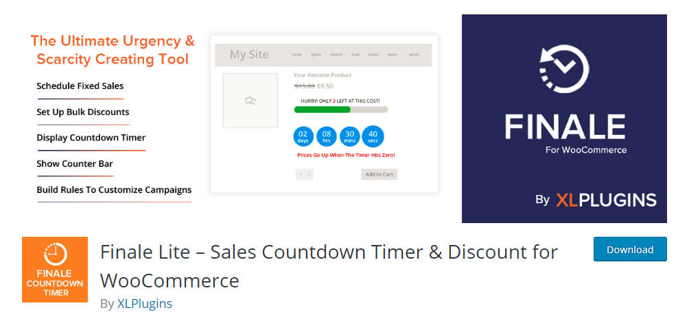 Finale Lite - Sales Countdown Timer & Discount for WooCommerce