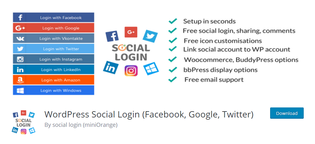 WordPress Social Login