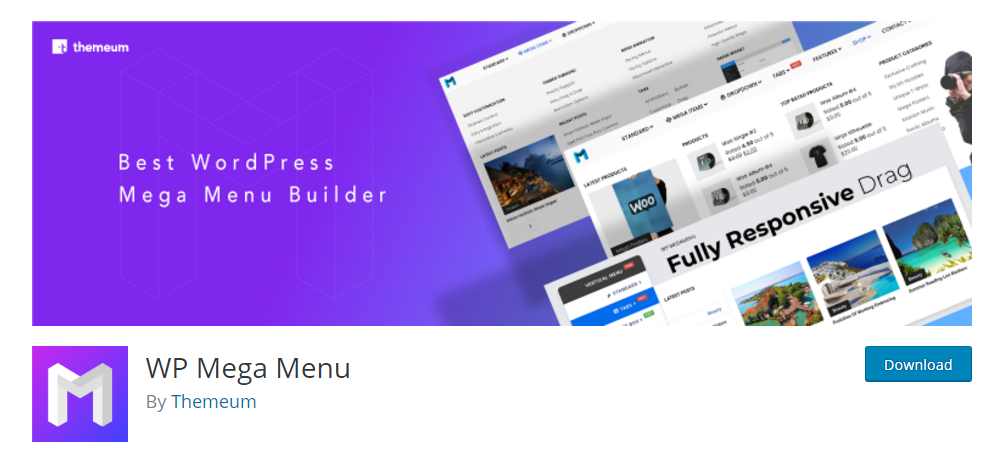 WP Mega Menu - WordPress menu plugin