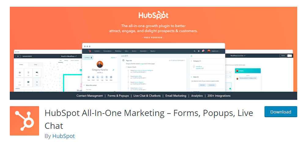 HubSpot All-In-One Marketing plugin