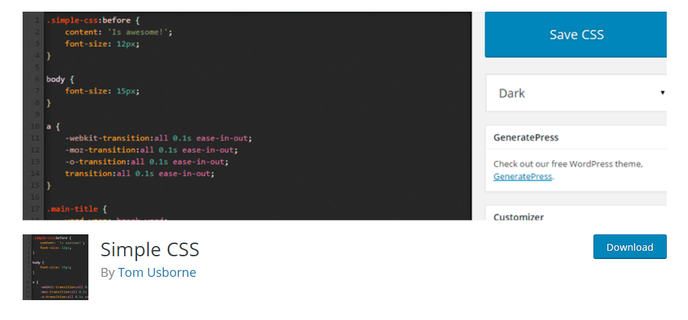 free css editor for wordpress