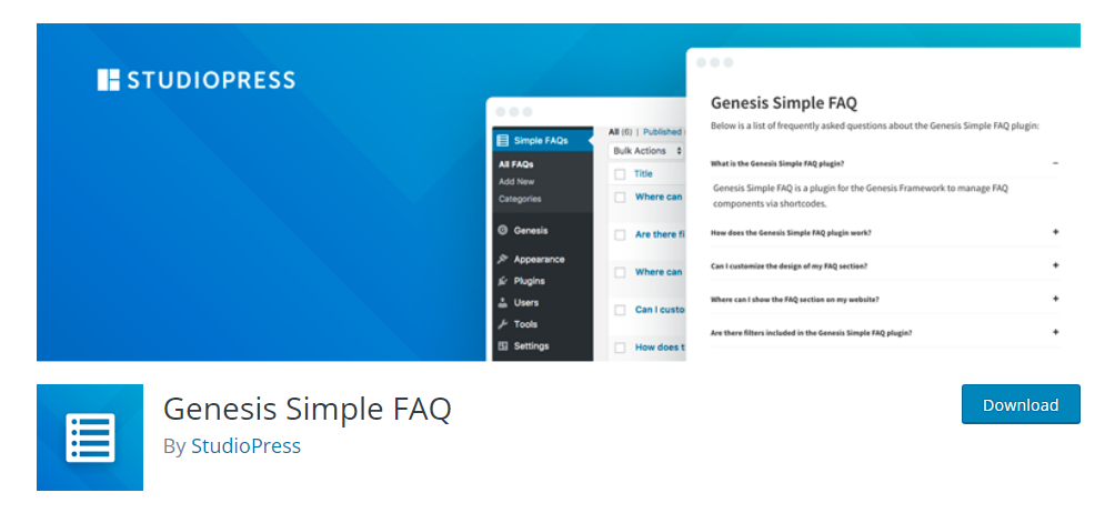 Genesis Simple FAQ