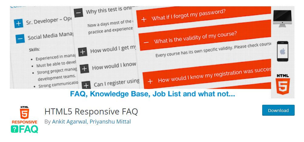 HTML5 Responsive FAQ