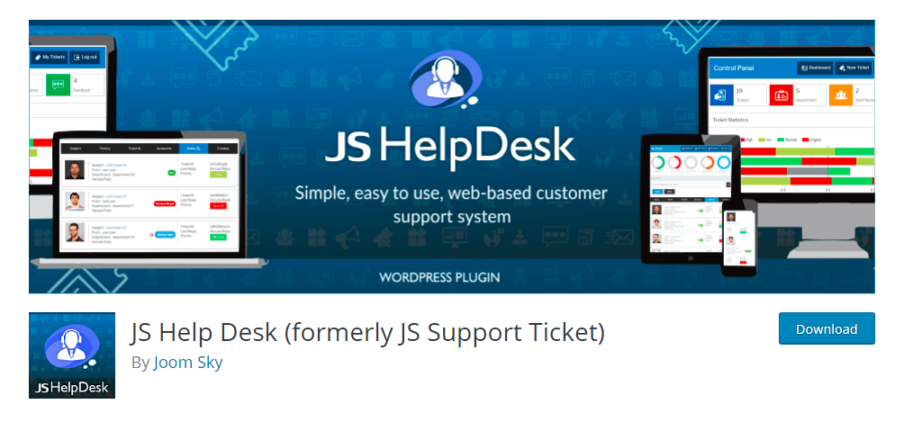 JS Help Desk - WordPress support ticket plugin