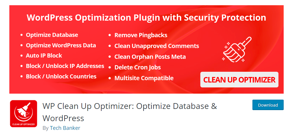 WP Clean Up Optimizer: Optimize Database & WordPress