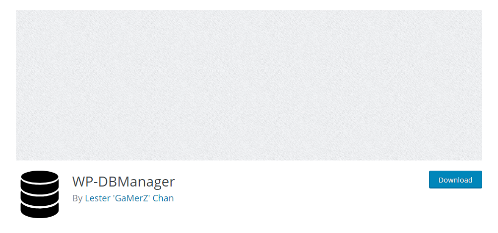 WP-DBManager - WordPress database plugin