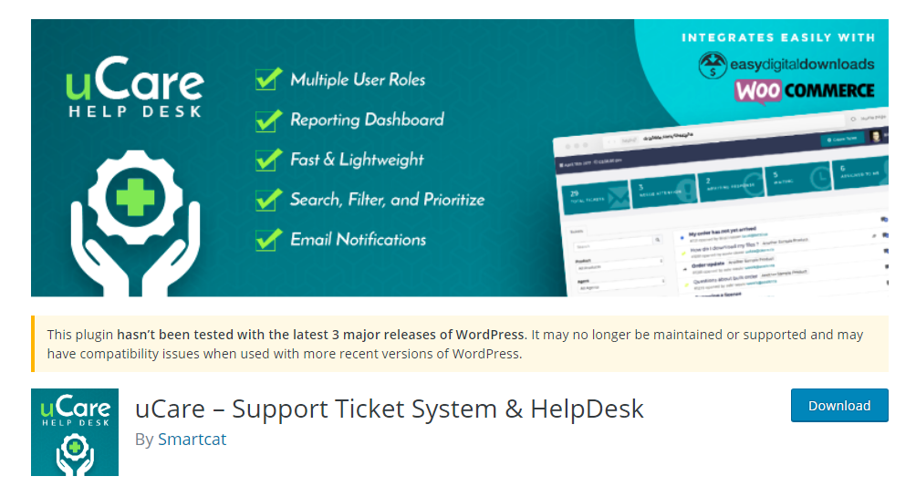 uCare - Support Ticket System & HelpDesk