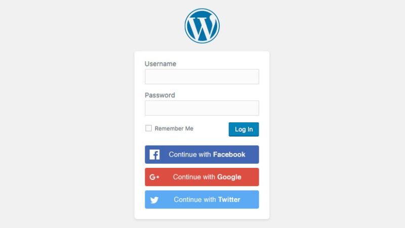 Front-end of Nextend Social Login 