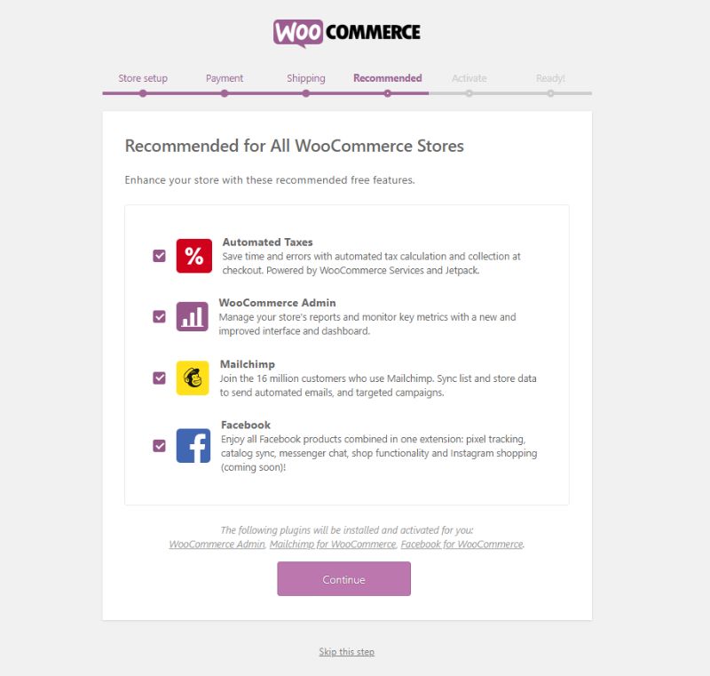 WooCommerce recommended apps