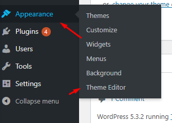 Go to Theme Editor