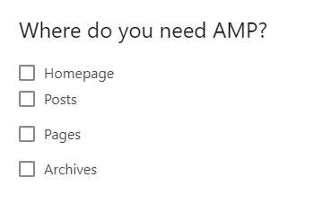 where do you need AMP