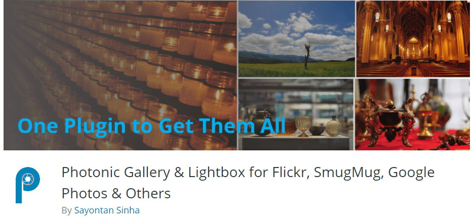 Photonic Gallery & Lightbox for Flickr, SmugMug, Google Photos & Others