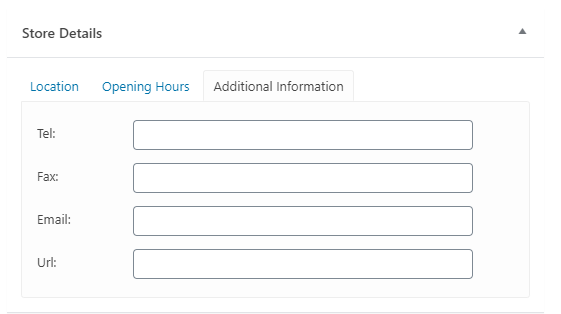 Store locator additional information