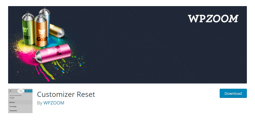 Customizer Reset
