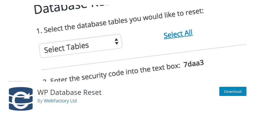 WP Database Reset